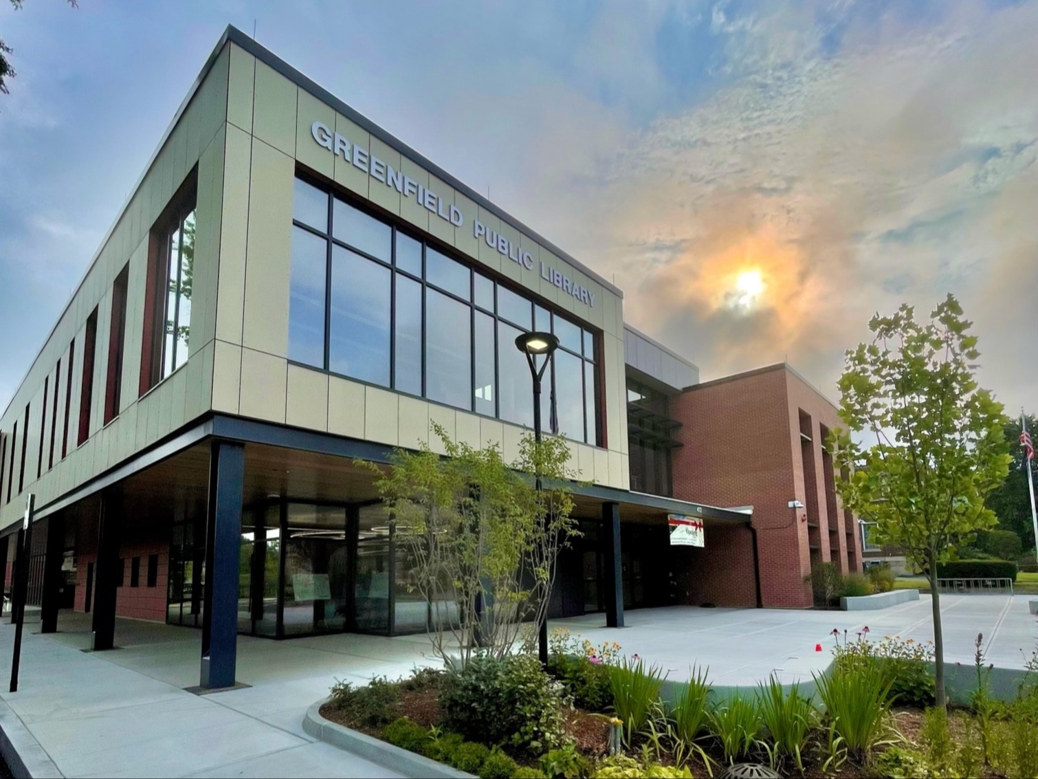 library soon after sunrise